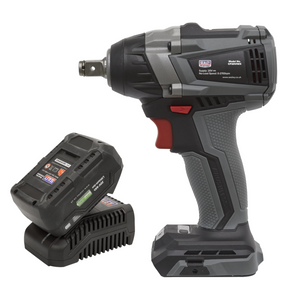 Sealey CP20VIWXKIT1 SV20 Series Cordless Brushless Impact Wrench Kit 20V, 1/2" Sq. Drive, 350Nm
