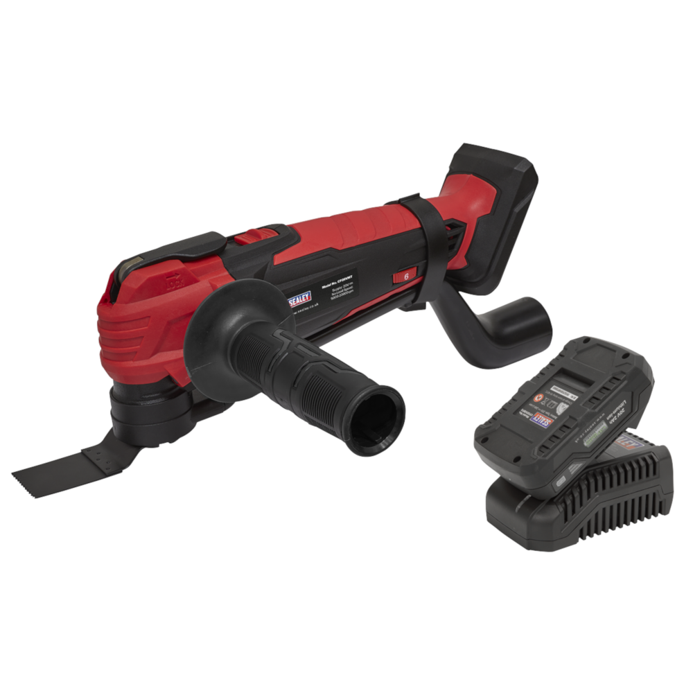 Sealey CP20VMTKIT1 SV20 Series Cordless Oscillating Multi Tool Kit 20V, with 2.0Ah Battery and Charger