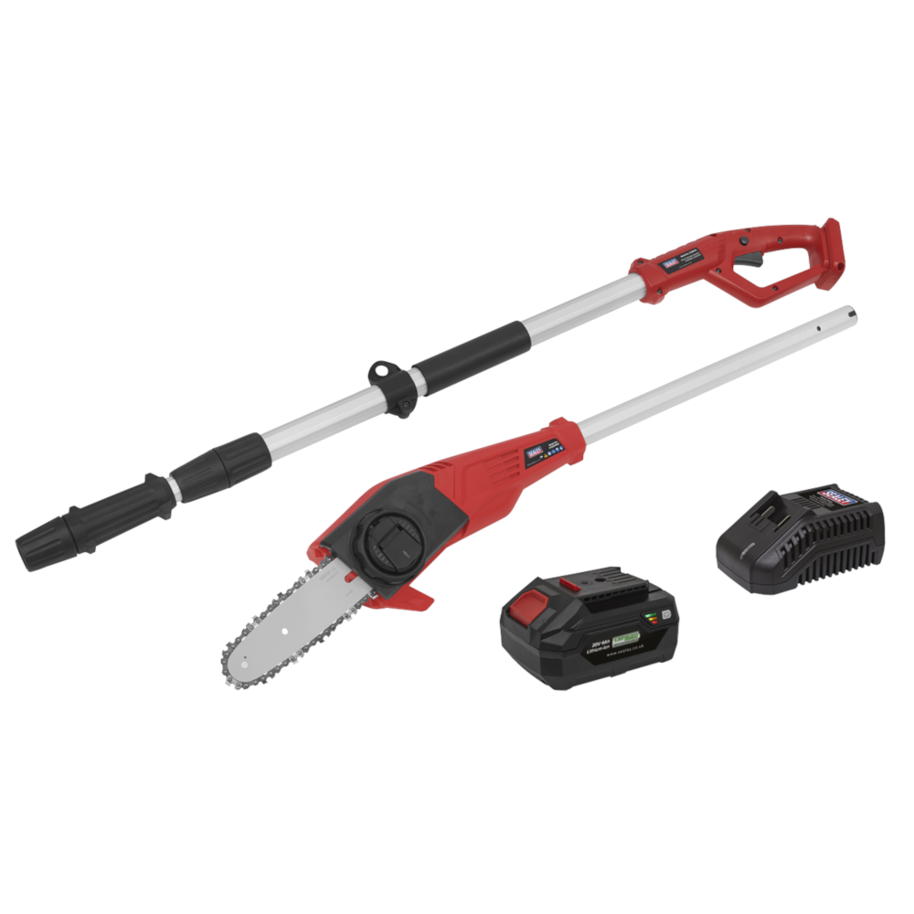 Sealey SV20 Series Cordless Telescopic Chainsaw Kit 20V - A