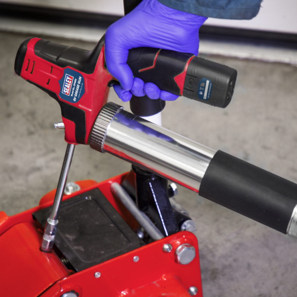 Sealey CPG8V Professional Cordless Grease Lubrication Gun 8V with 1 x 2.0Ah Battery
