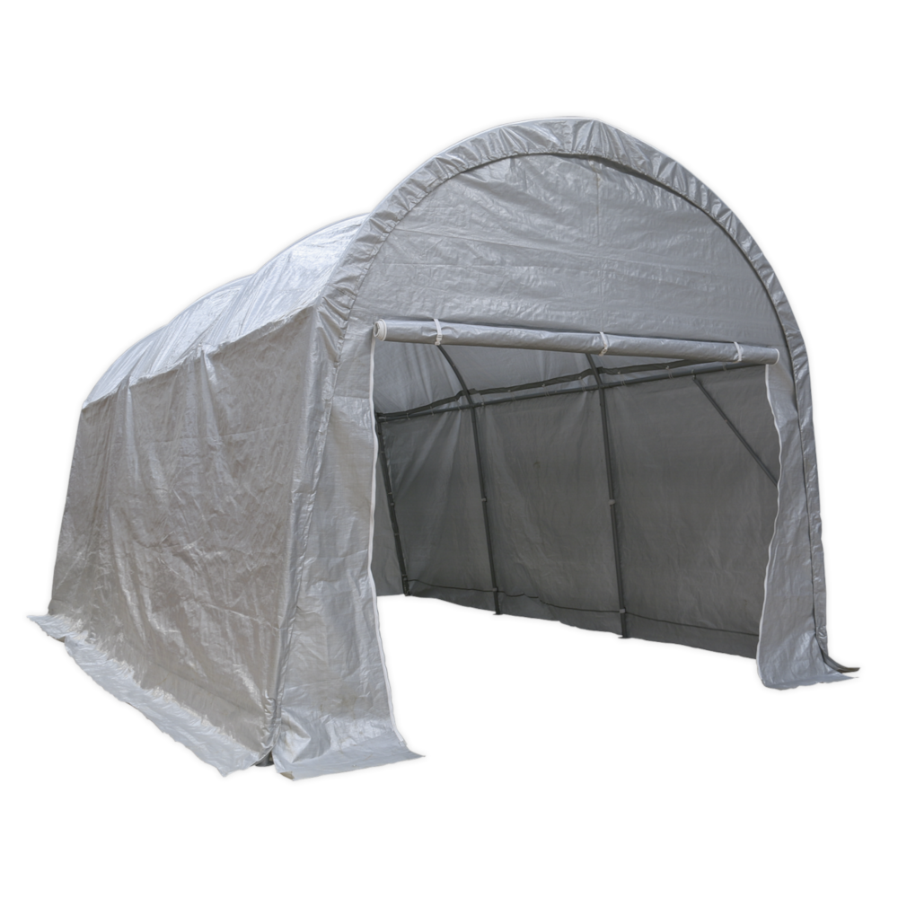 Sealey CPS03 Heavy Duty Domed Roof Car Port Outdoor Shelter Tarpaulin Cover 4.0 x 6.0 x 3.1m
