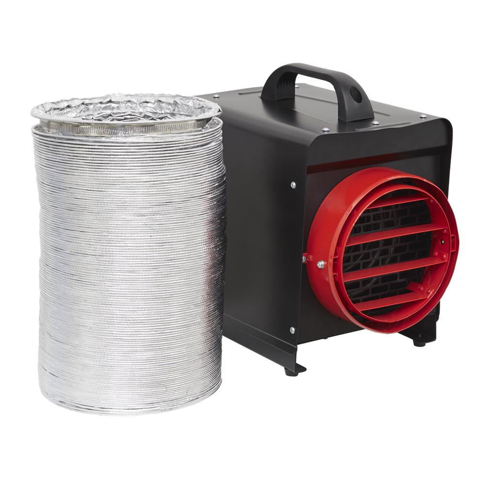 Sealey DEH3001 Industrial Electric Fan Heater 3kW with Ducting