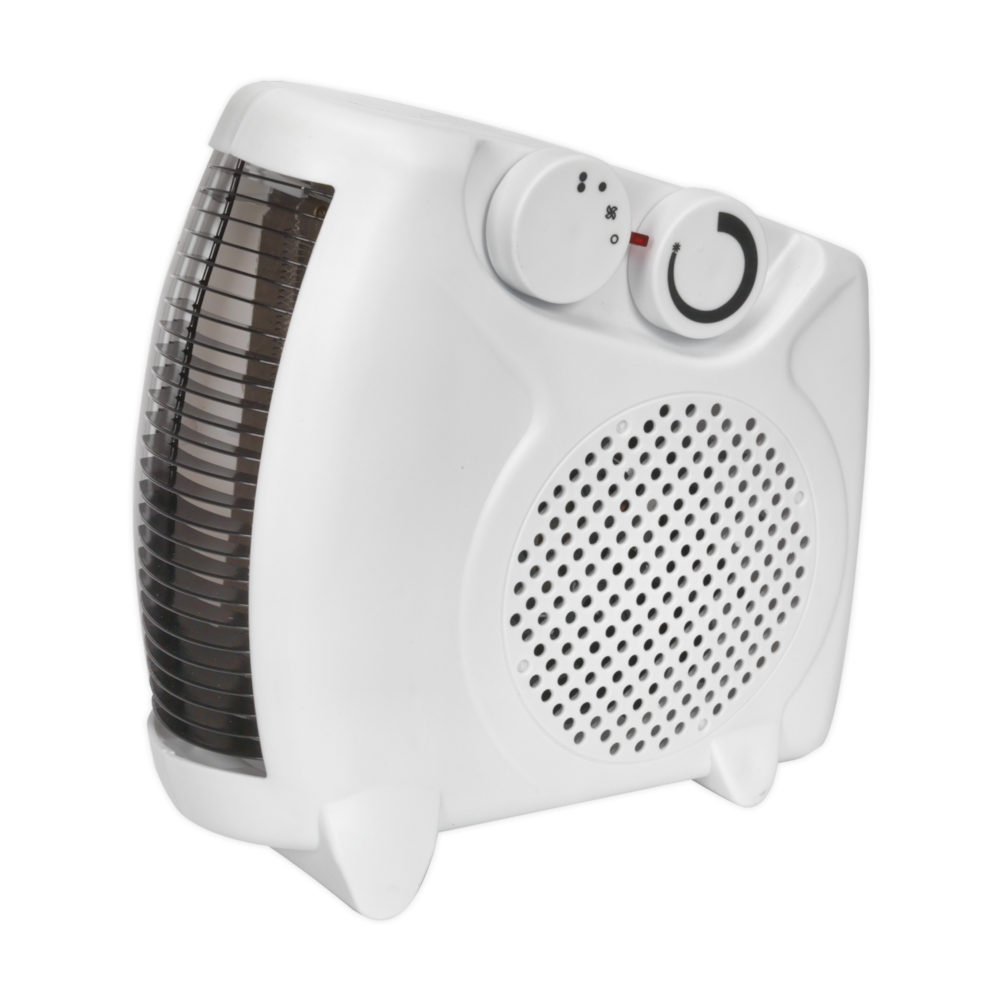 Sealey FH2010 Portable Electric Fan Heater with 2 Heat Settings, Thermostat 2000W, 230V 13A