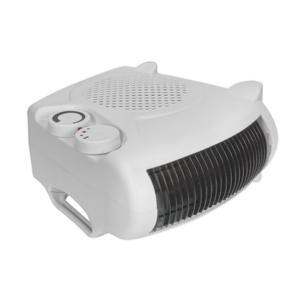 Sealey FH2010 Portable Electric Fan Heater with 2 Heat Settings, Thermostat 2000W, 230V 13A