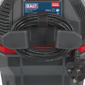 Sealey GV180WM Wet & Dry Garage Vacuum Cleaner with Remote Control Wall Mounted 18 Litre 1500W 230V