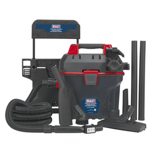 Sealey GV180WM Wet & Dry Garage Vacuum Cleaner with Remote Control Wall Mounted 18 Litre 1500W 230V