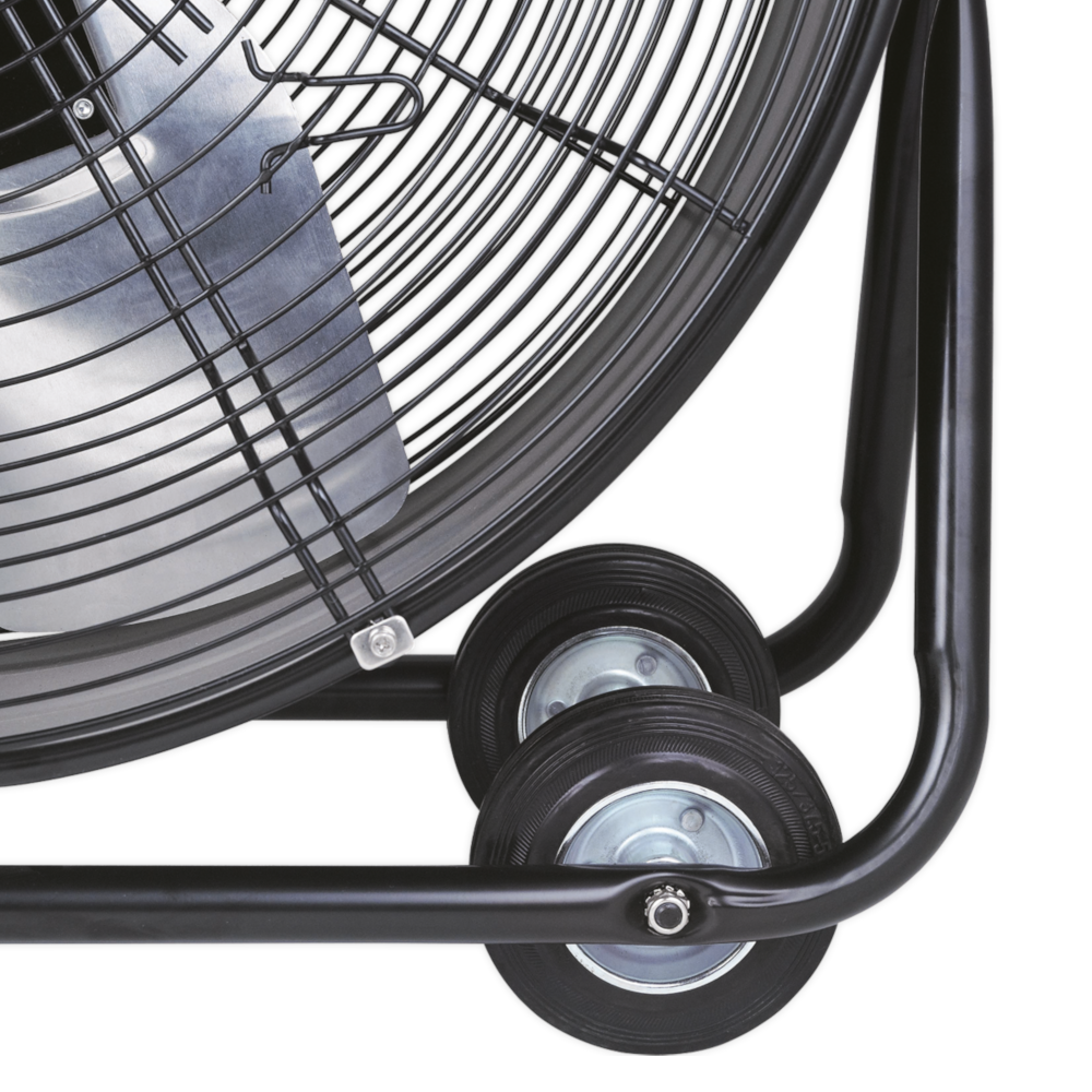 Sealey HVD24P 24" 2 Speed Industrial High Velocity Portable Air Cooling Drum Fan 330W 230V Premier