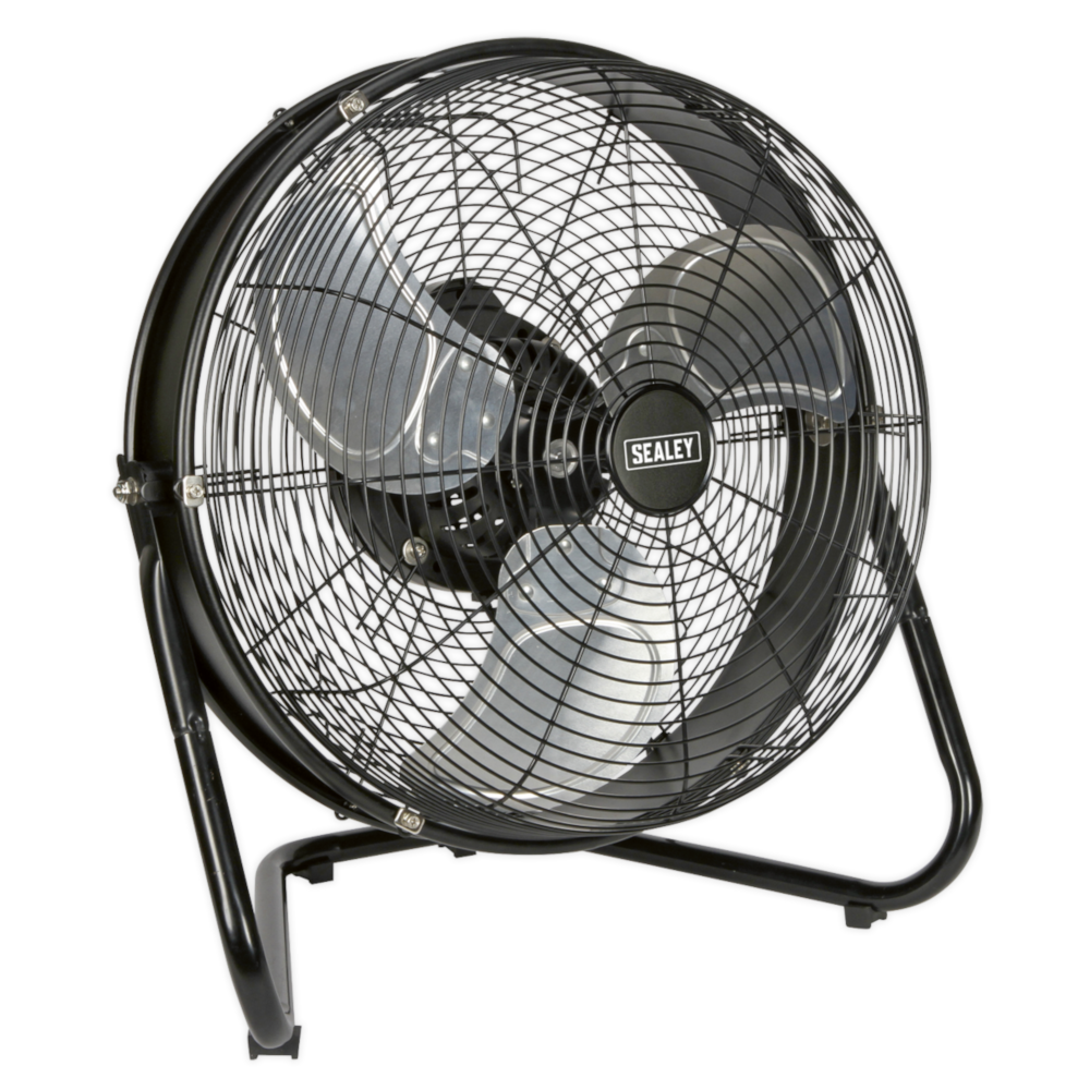 Sealey HVF18IS 18" 3 Speed Industrial High Velocity Portable Air Cooling Floor Fan with Internal Oscillation 58W 230V