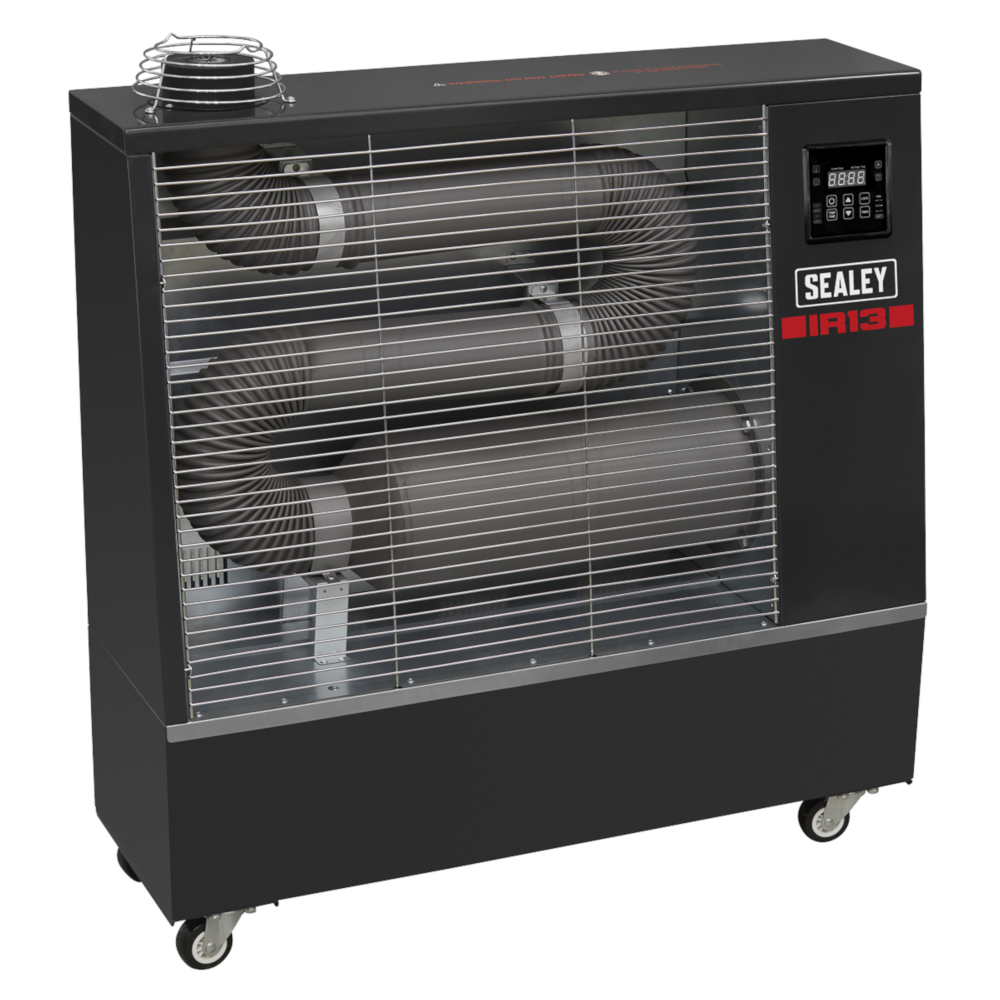 Sealey IR13 Industrial Infrared Diesel Fuel Heater, 45,000BTU 13kW 230V