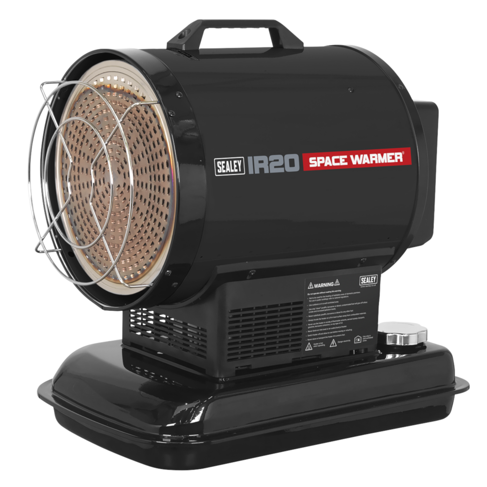 Sealey IR20 Infrared Diesel Kerosene Paraffin Fuel Heater, 70,000BTU 20.5kW 230V