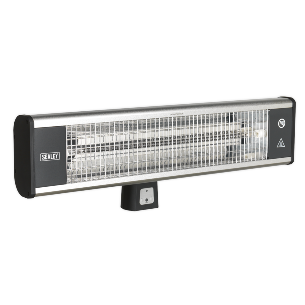 Sealey IWMH1809R High Efficiency Carbon Fibre Infrared Electric Heater, Wall Mounted, 1.8kW 230V