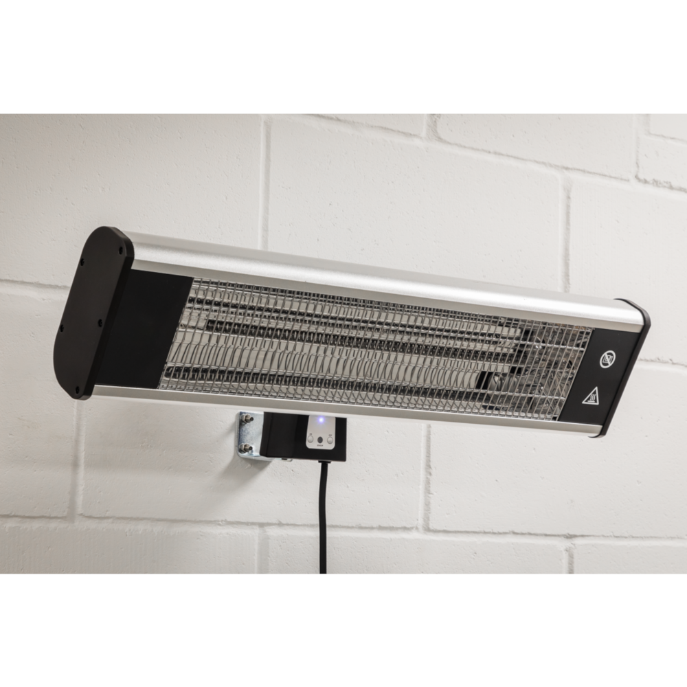 Sealey IWMH1809R High Efficiency Carbon Fibre Infrared Electric Heater, Wall Mounted, 1.8kW 230V