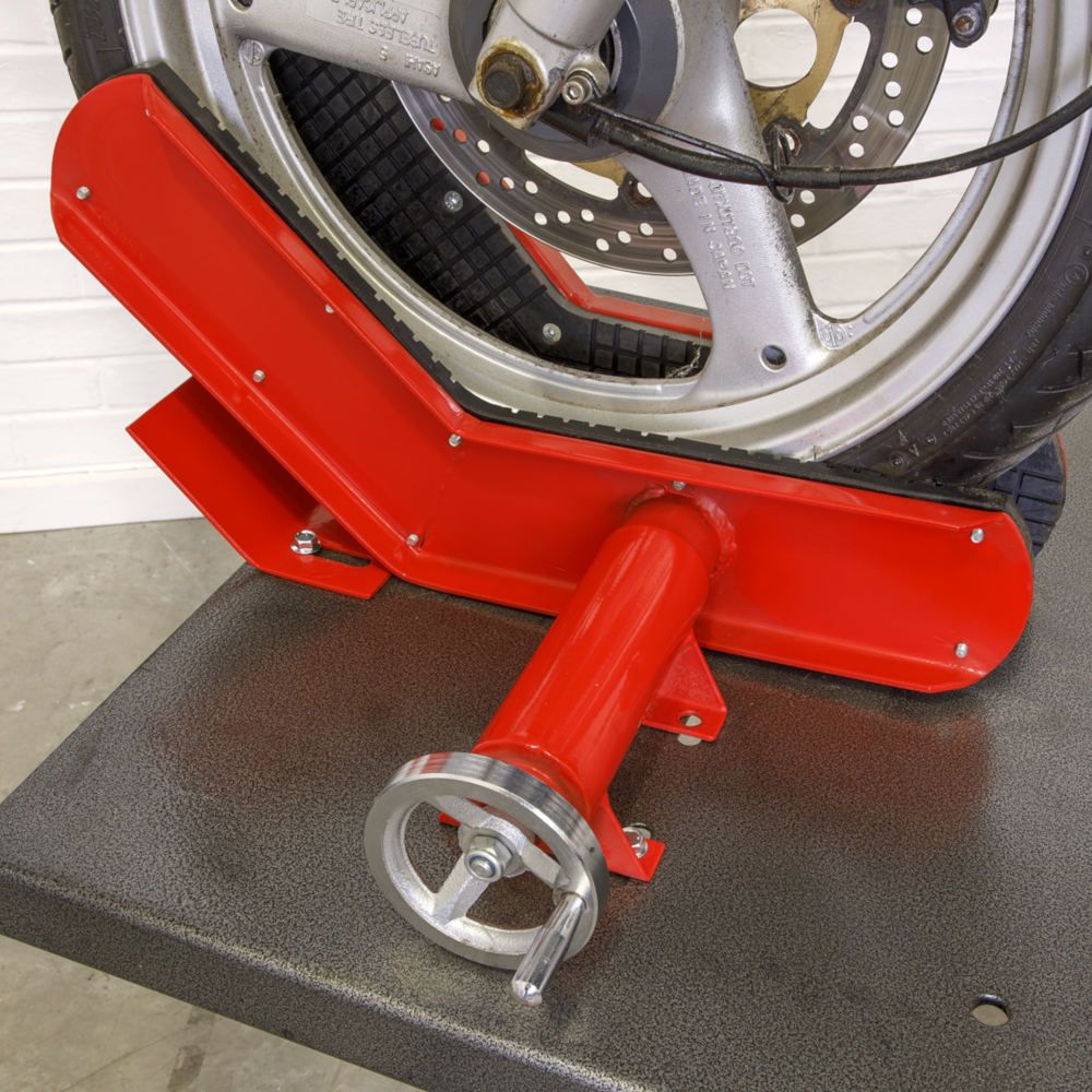 Sealey MC454E Heavy Duty 12V Electro Hydraulic Motorcycle Bike Garage Workshop Support Ramp Bench Lift 450kg Capacity