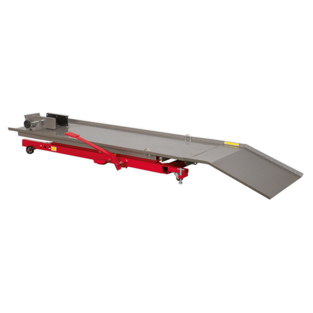 Sealey MC454 Heavy Duty Hydraulic Motorcycle Bike Garage Workshop Support Ramp Bench Lift 450kg