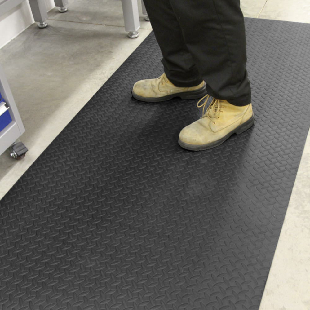 Sealey MCR0919 Anti Fatigue Slip Resistant Workshop Garage Rubber Floor Mat 910 x 1980mm