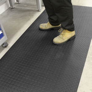 Sealey MCR0919 Anti Fatigue Slip Resistant Workshop Garage Rubber Floor Mat 910 x 1980mm