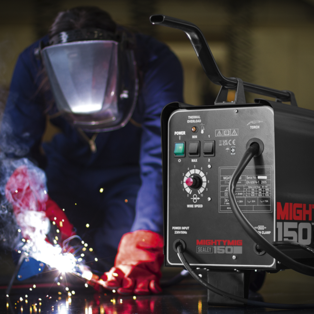 Sealey MIGHTYMIG150 Professional Gas Gasless MIG Welding Machine 150A 150 Amp 230V
