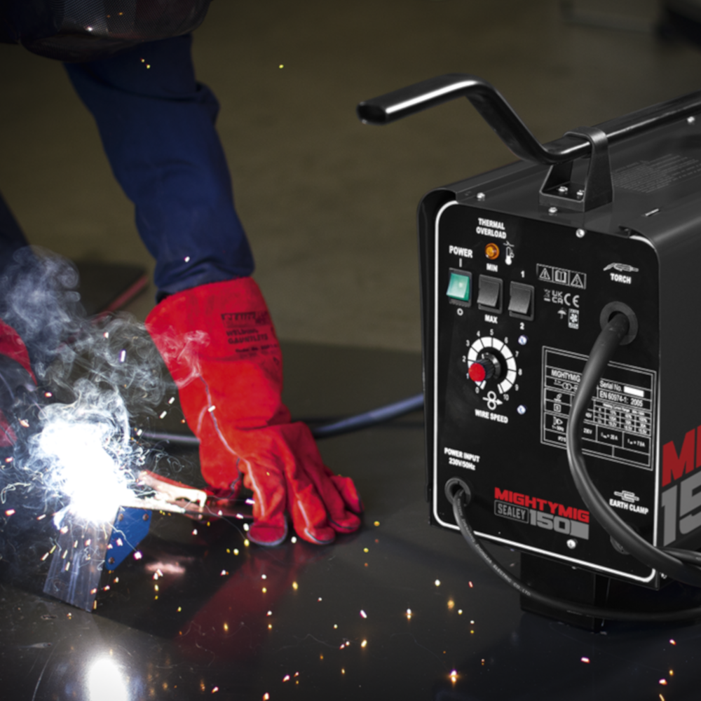 Sealey MIGHTYMIG150 Professional Gas Gasless MIG Welding Machine 150A 150 Amp 230V