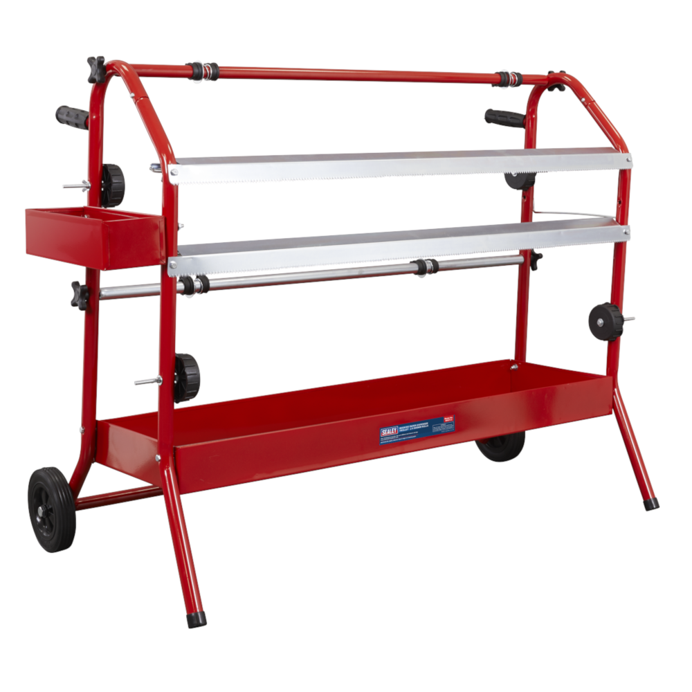 Sealey MK67 Bodyshop Masking Paper Tape Dispensing Trolley, 2 x 900mm Rolls
