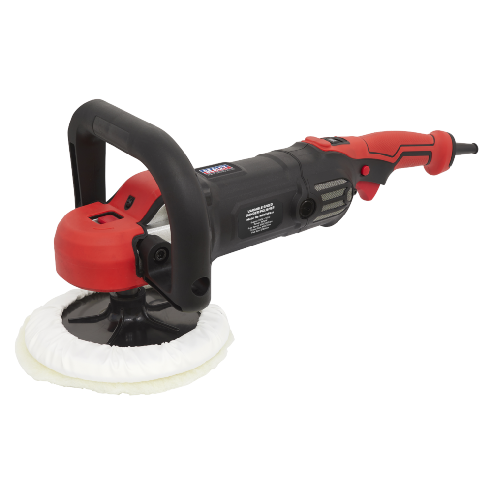 Sealey MS925PS Variable Speed Sander Polisher, 180mm, 1400W 230V