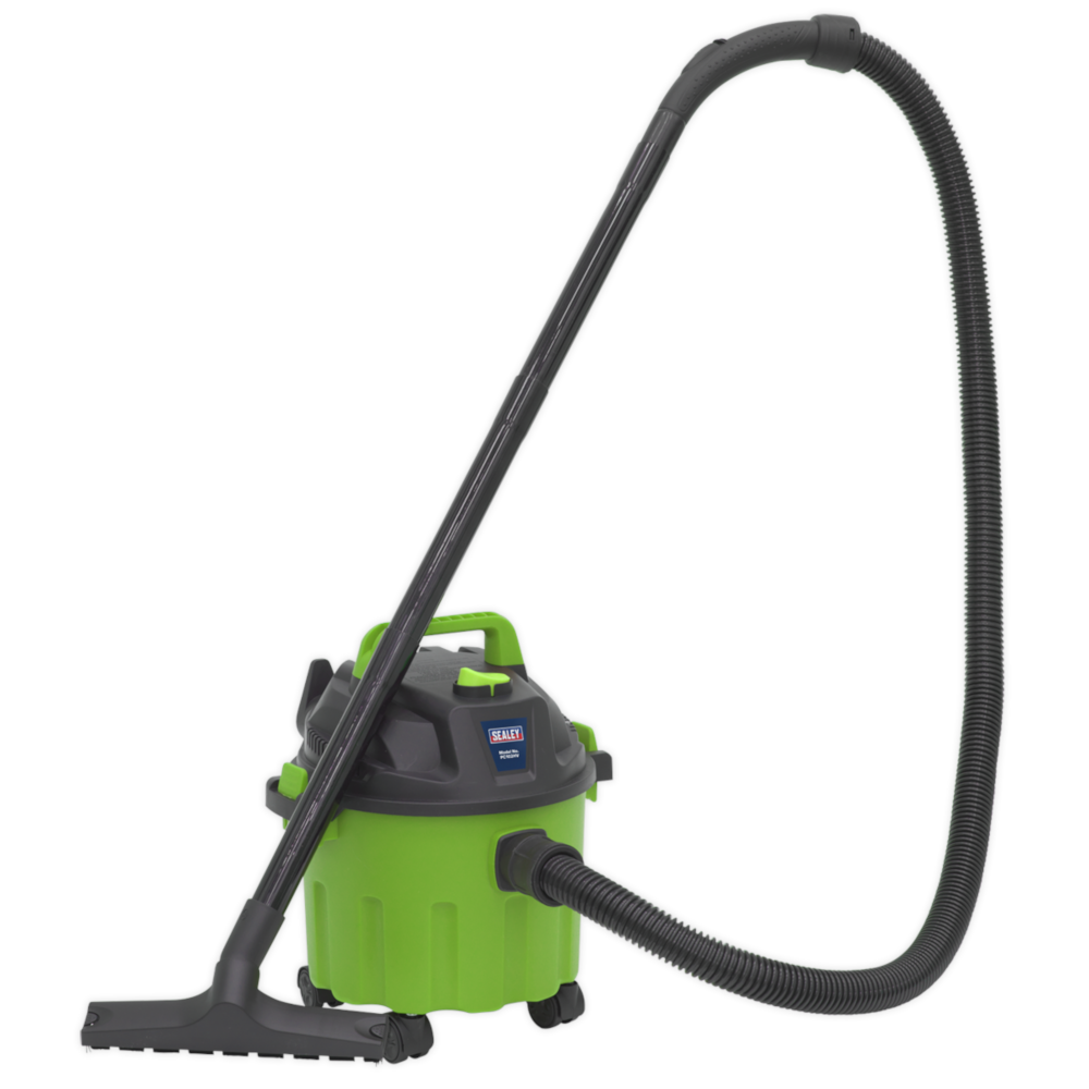 Sealey PC102HV Wet & Dry Vacuum Cleaner 10 Litre 1000W 230V, Green