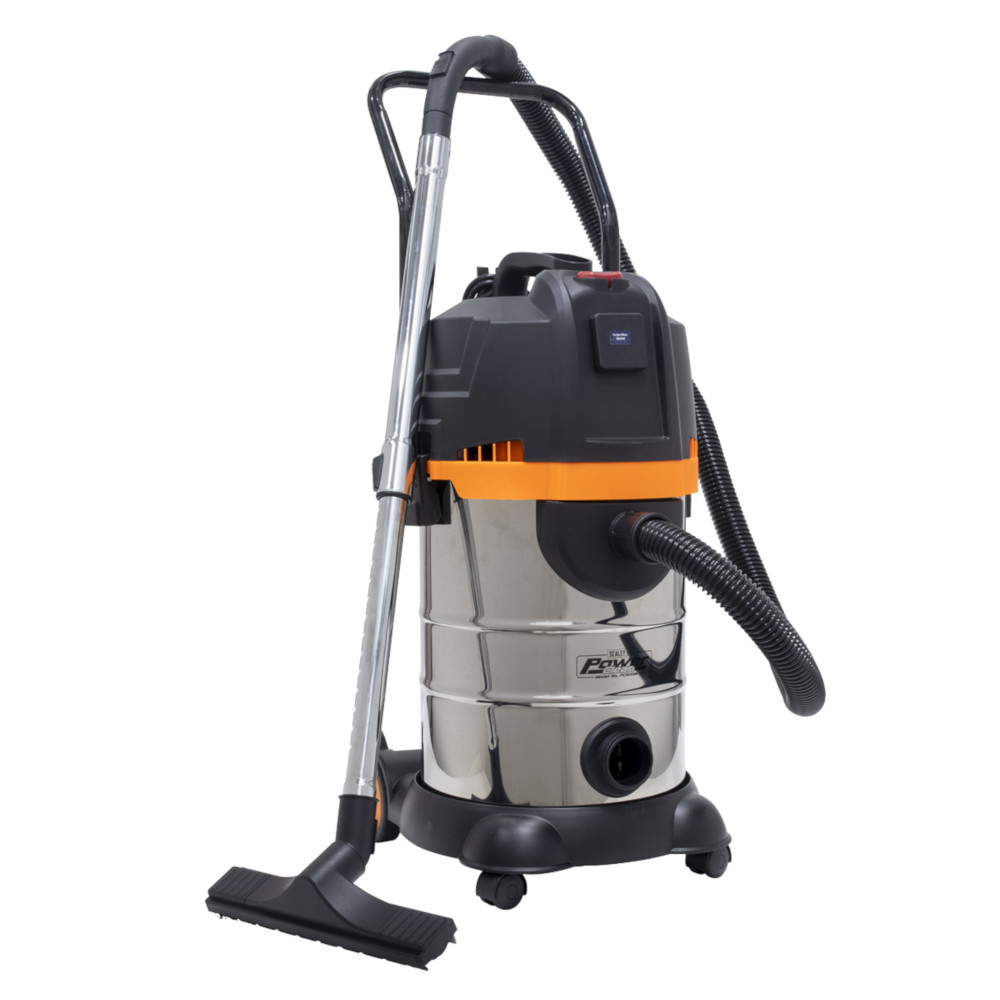 Sealey PC300BL Wet & Dry Industrial Cyclone Vacuum Cleaner 30 Litre 1200W 230V