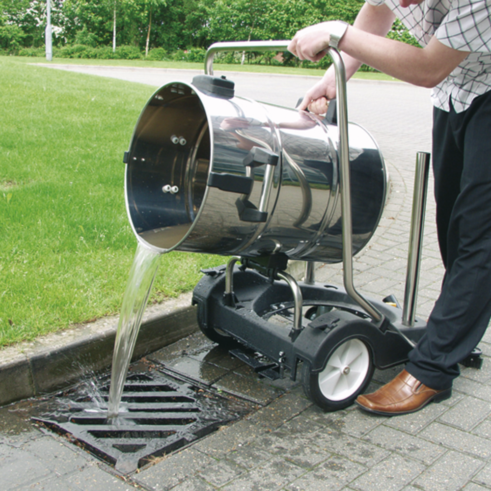 Sealey PC477 Wet & Dry Industrial Vacuum Cleaner with Swivel Stainless Steel 77 Litre 2400W 230V