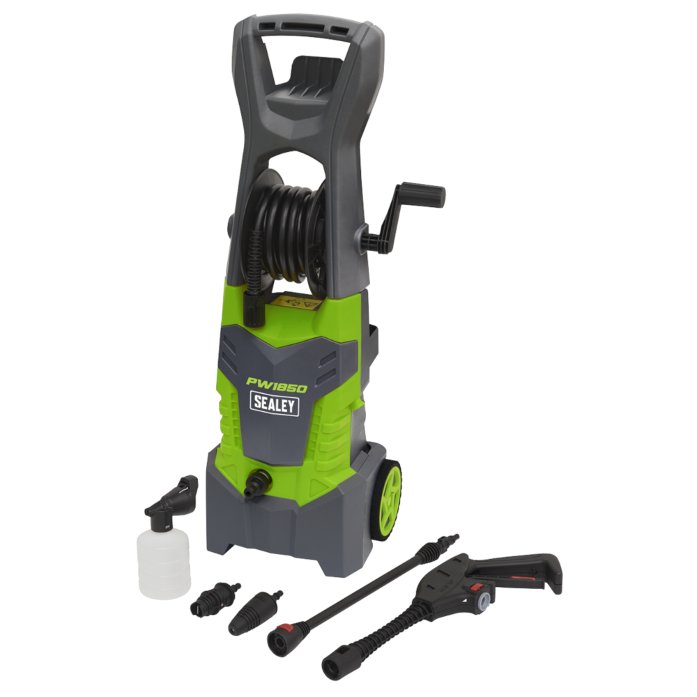 Sealey PW1850 Pressure Washer Car Patio Garden Jet Cleaner with TSS and Rotablast® Nozzle, 130bar, 1900W 230V