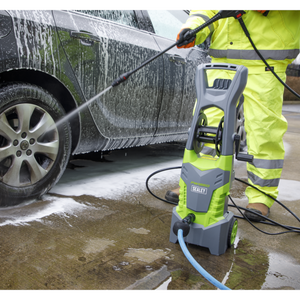Sealey PW1850 Pressure Washer Car Patio Garden Jet Cleaner with TSS and Rotablast® Nozzle, 130bar, 1900W 230V