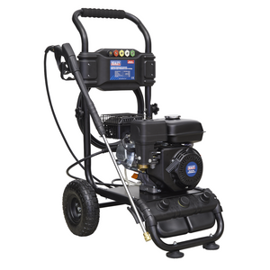Sealey PWM2500 Heavy-Duty Petrol Pressure Washer Jet Cleaner, 220bar, 4-Stroke, 196cc, 6.5hp