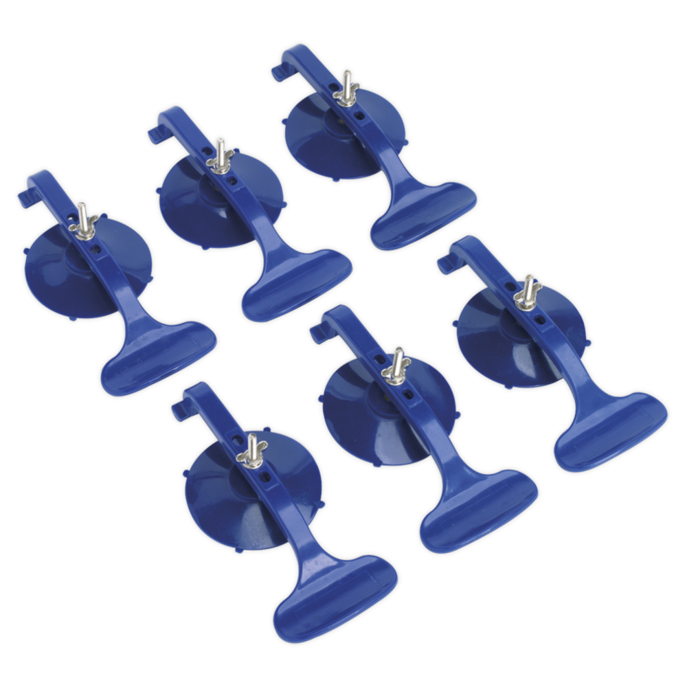 Sealey RE006 Vehicle Trim Repair Suction Clamps, 6 Piece