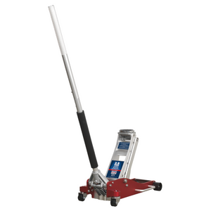 Sealey RJA2500 2.5 Tonne Aluminium Low Entry Profile Garage Workshop Lifting Trolley Jack with Rocket Lift