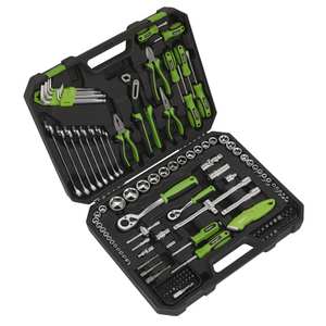 Sealey S01214 135 Piece Socket, Hex Bit, Spanner, Screwdriver, Pliers Mechanics Hand Tool Kit