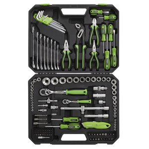 Sealey S01214 135 Piece Socket, Hex Bit, Spanner, Screwdriver, Pliers Mechanics Hand Tool Kit