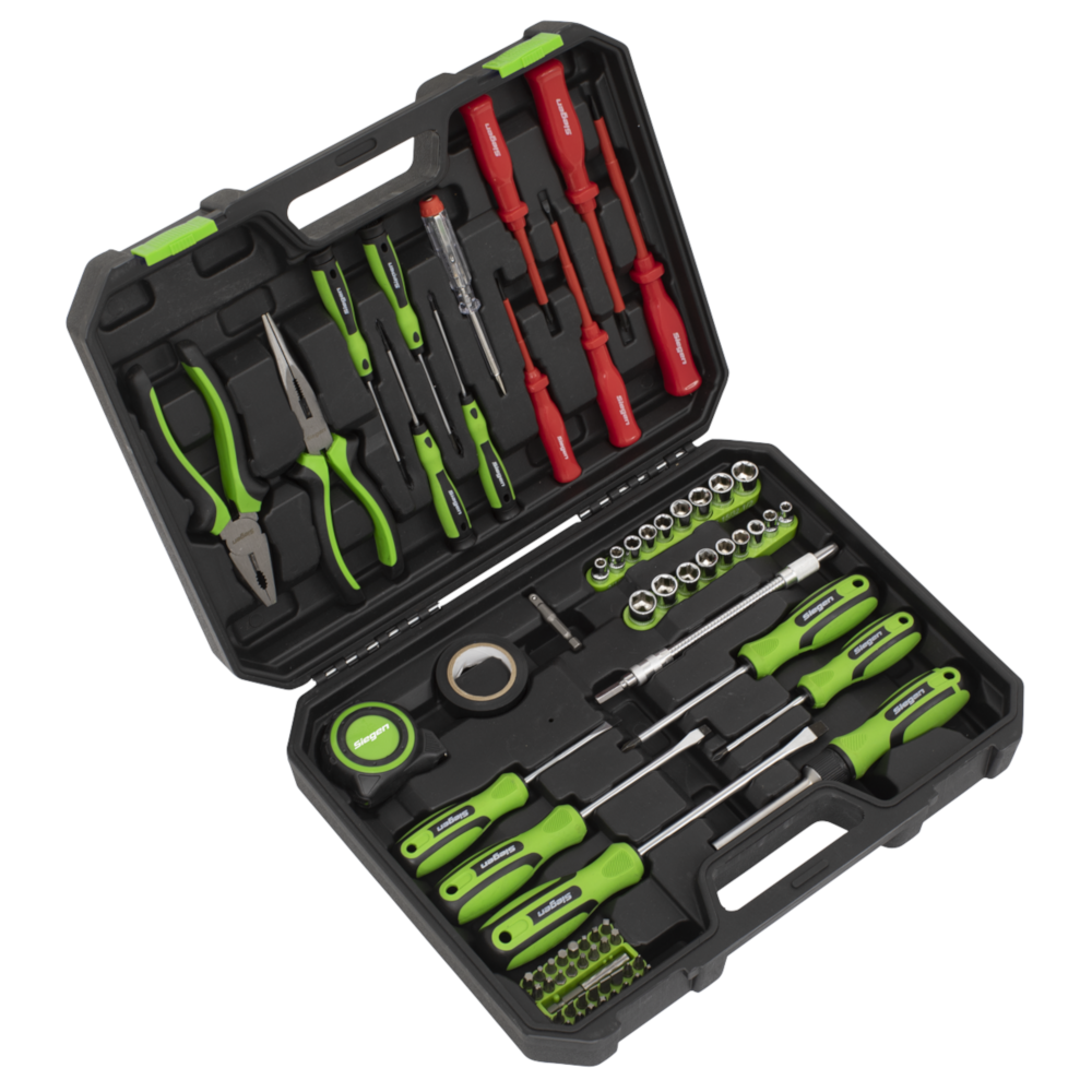 Sealey S01220 73 Piece Socket, Hex Bit, Spanner, Screwdriver, Pliers Hand Tool Kit