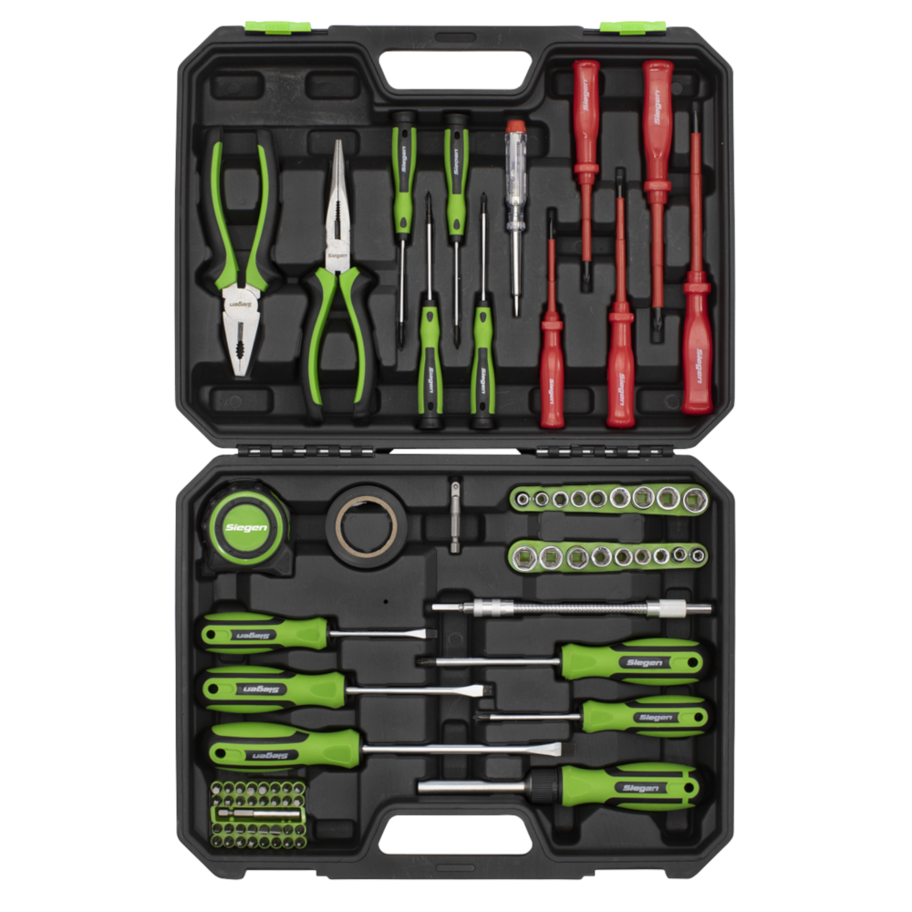 Sealey S01220 73 Piece Socket, Hex Bit, Spanner, Screwdriver, Pliers Hand Tool Kit