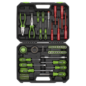 Sealey S01220 73 Piece Socket, Hex Bit, Spanner, Screwdriver, Pliers Hand Tool Kit