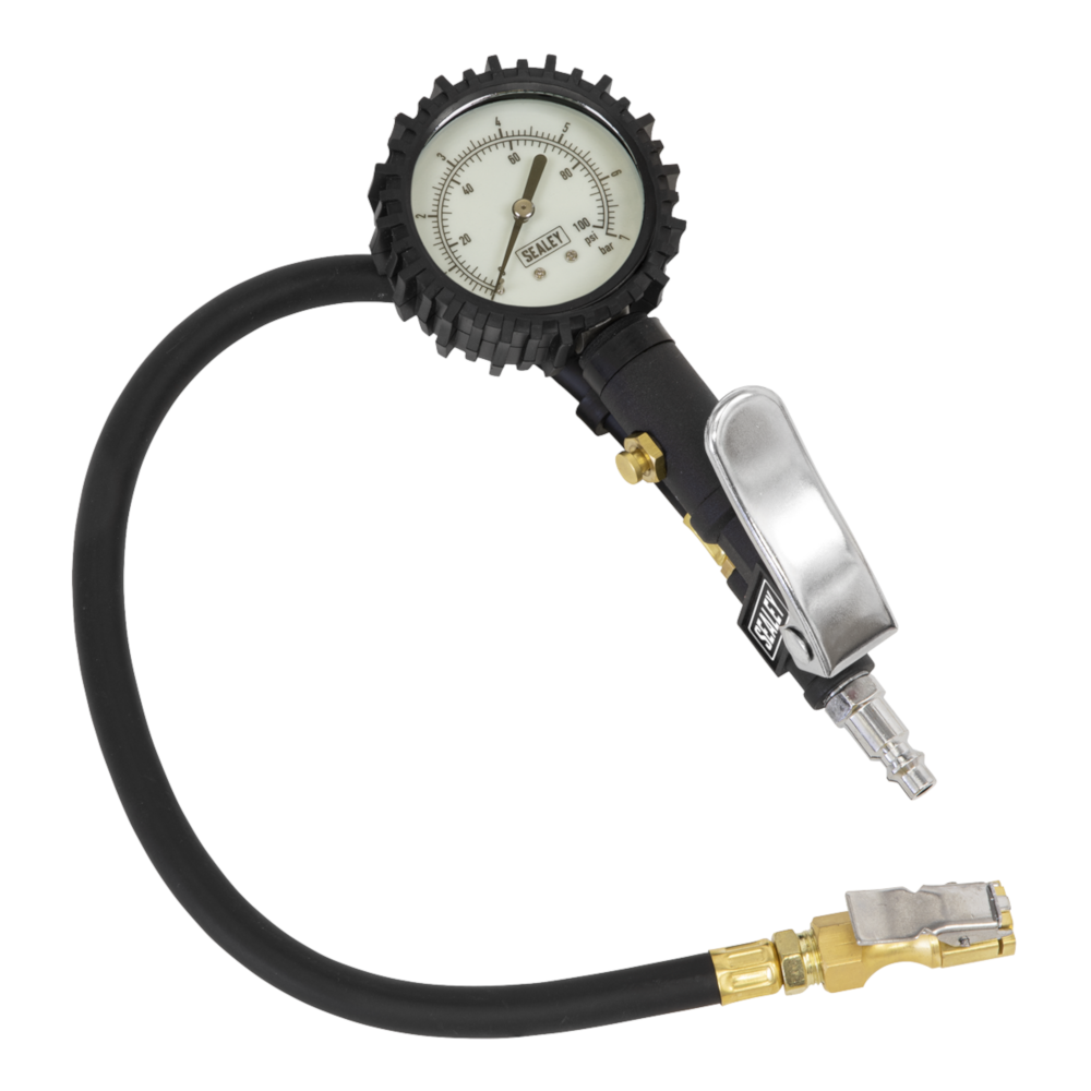 Sealey SA399 Wheel Tyre Air Inflator with Clip On Connector