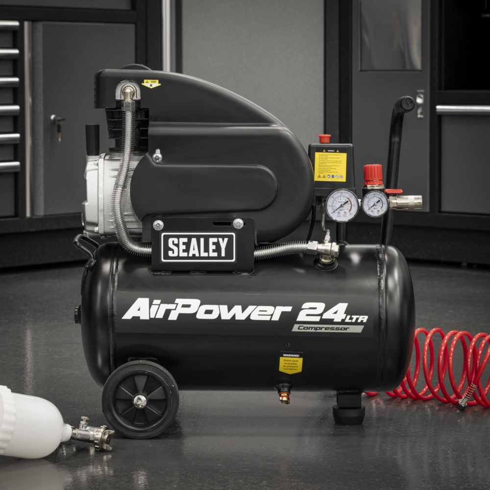 Sealey SAC2420A Direct Drive Air Compressort, 24 Litre, 2hp 1.49kW 230V