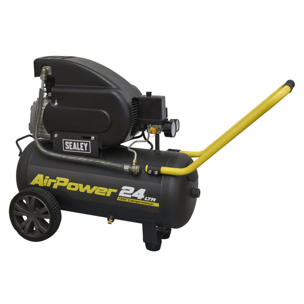 Sealey SAC2420E110V Direct Drive Air Compressor, 24 Litre, 2hp 1.49kW 110V