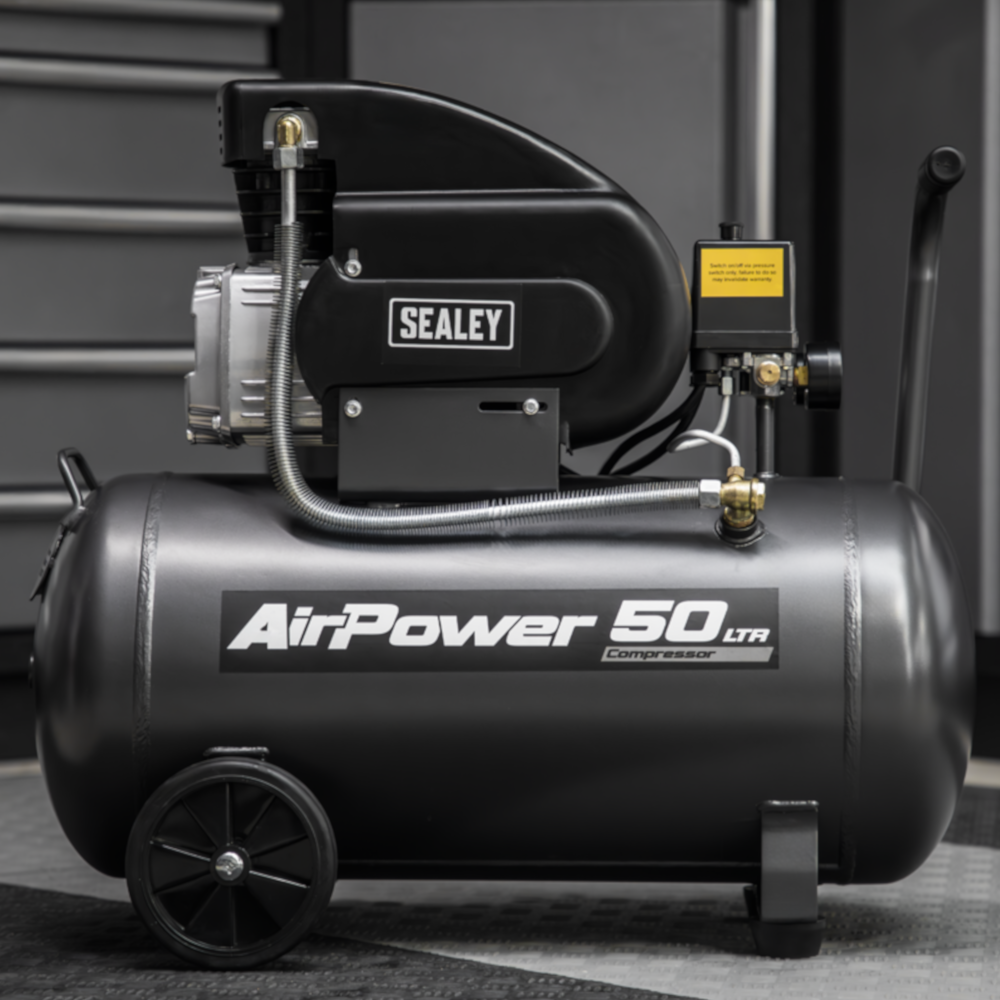 Sealey SAC5020A Direct Drive Air Compressor, 50 Litre, 2hp 1.49kW 230V