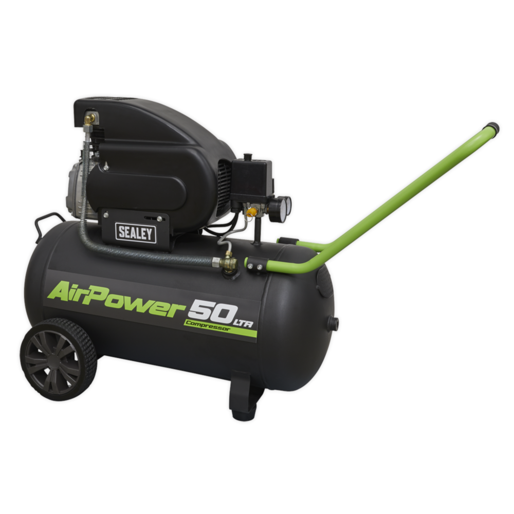 Sealey SAC5020E Direct Drive Air Compressor, 50 Litre, 2hp 1.49kW 230V