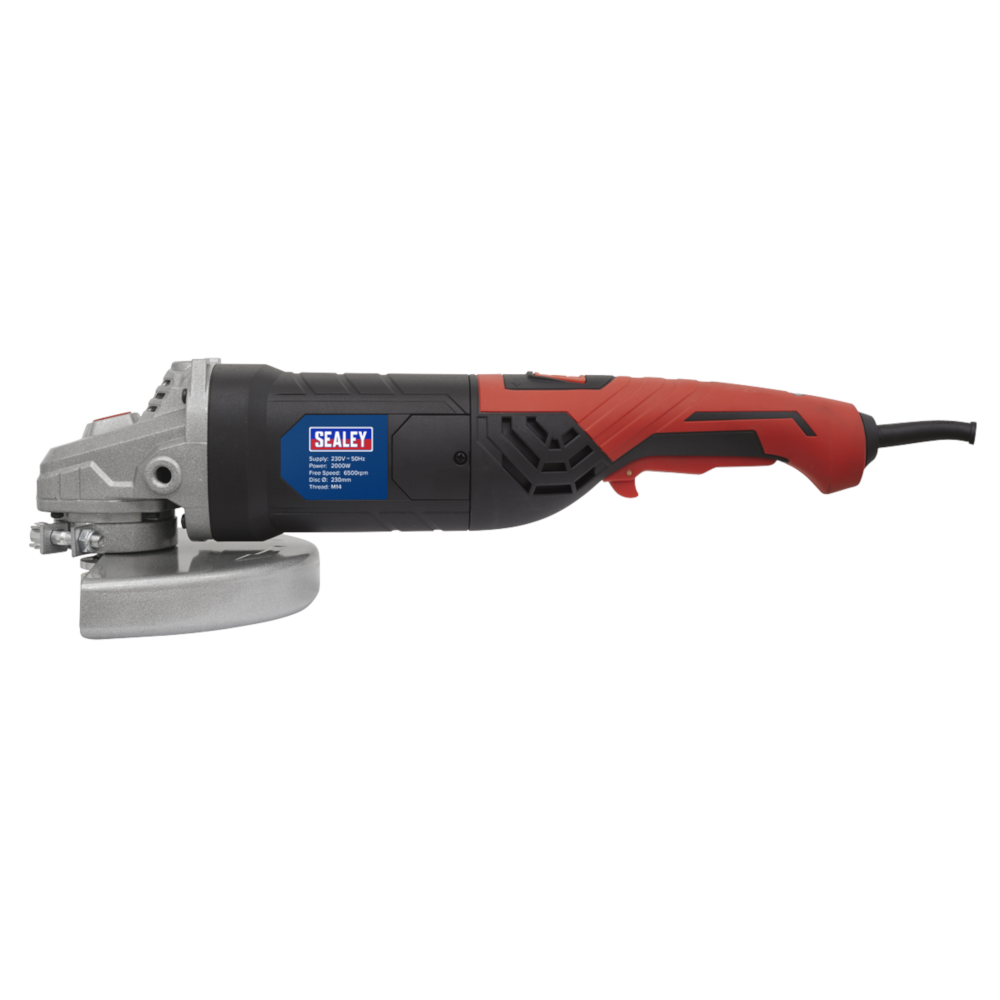 Sealey SAG230 Heavy-Duty Angle Grinder, 230mm, 2000W 230V