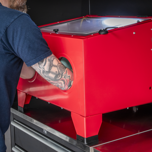 Sealey SB951 Shot Blast Cabinet with Gun Steel Single Access Door Bead Silicone Carbide Aluminium 640 x 490 x 490mm