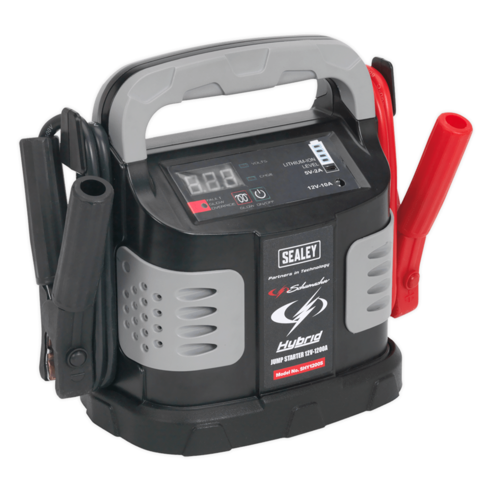Sealey SHY1200S Hydrid Ultra Capacitor Emergency Vehicle Battery Jump Starter 12V 1200 Peak Amps