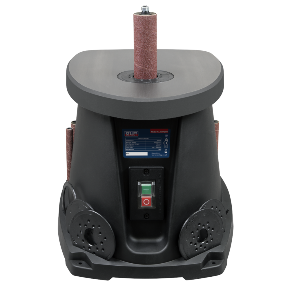 Sealey SM1200 Bench Mounting Oscillating Spindle Bobbin Sander 450W 230V