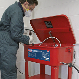 Sealey SM20 Workshop Garage Vehicle Car Parts Cleaning Washer Tank with Turbo Feature 50 Litre