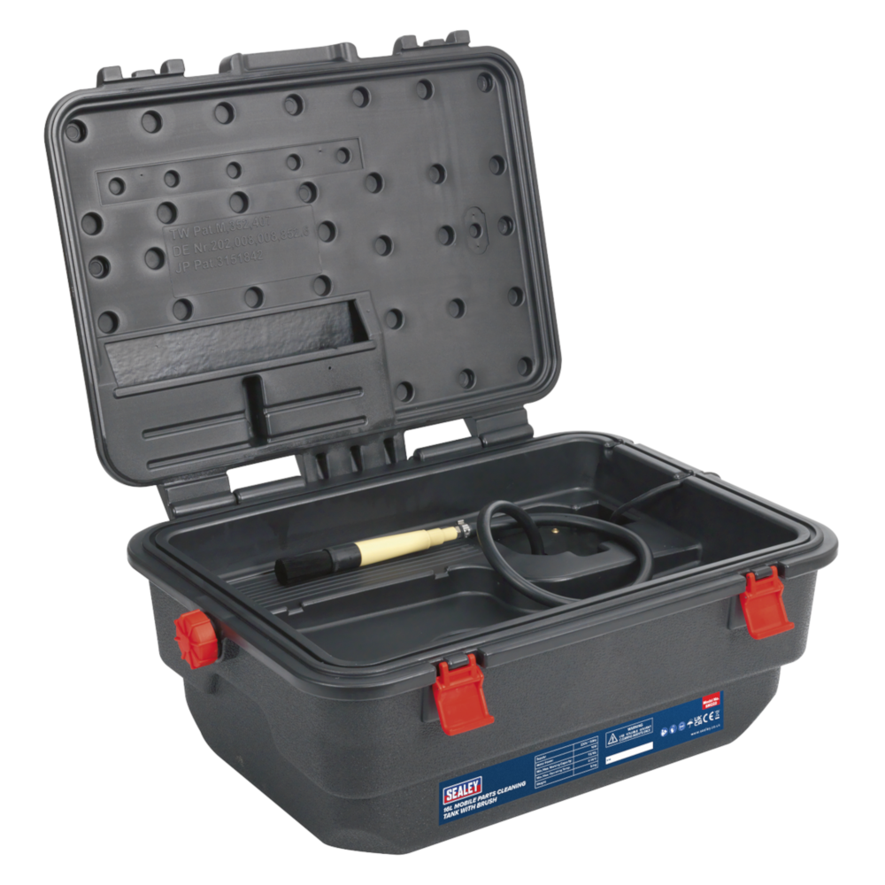 Sealey SM222 Mobile Parts Cleaning Tank 16 Litre with Brush