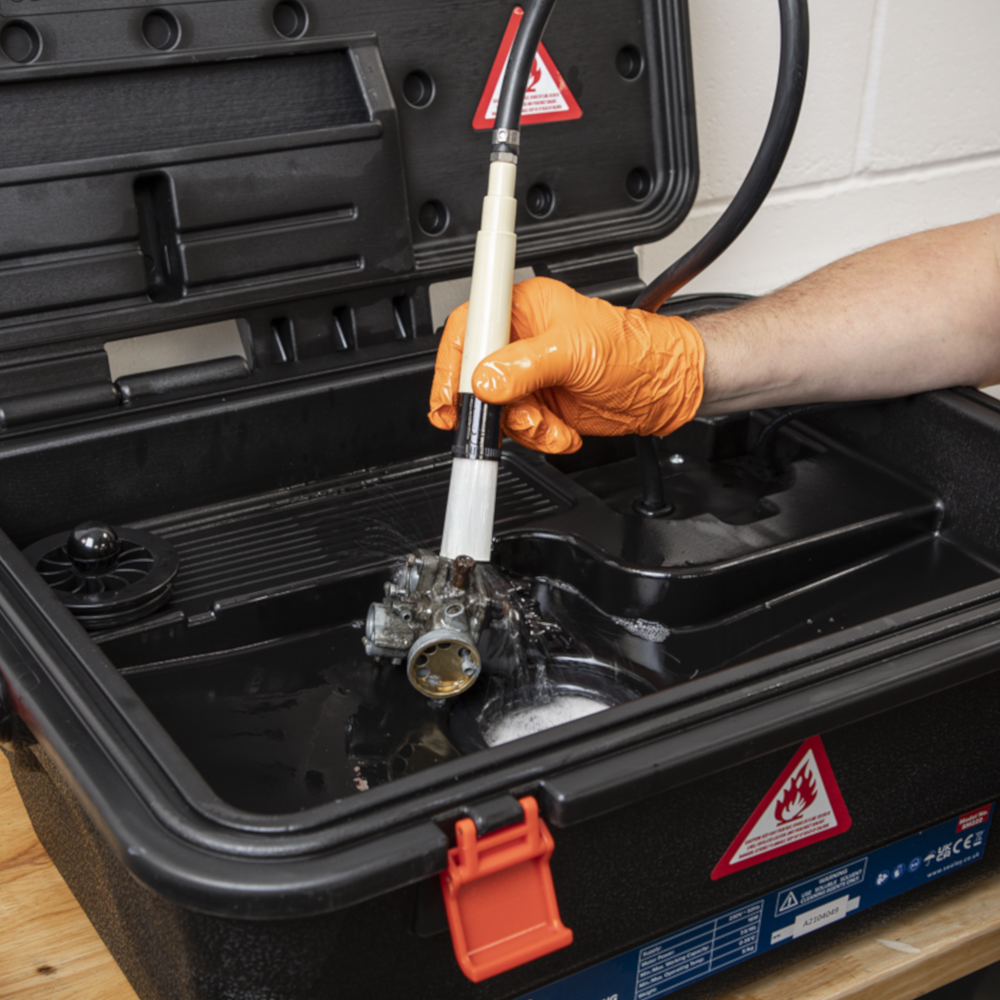 Sealey SM222 Mobile Parts Cleaning Tank 16 Litre with Brush