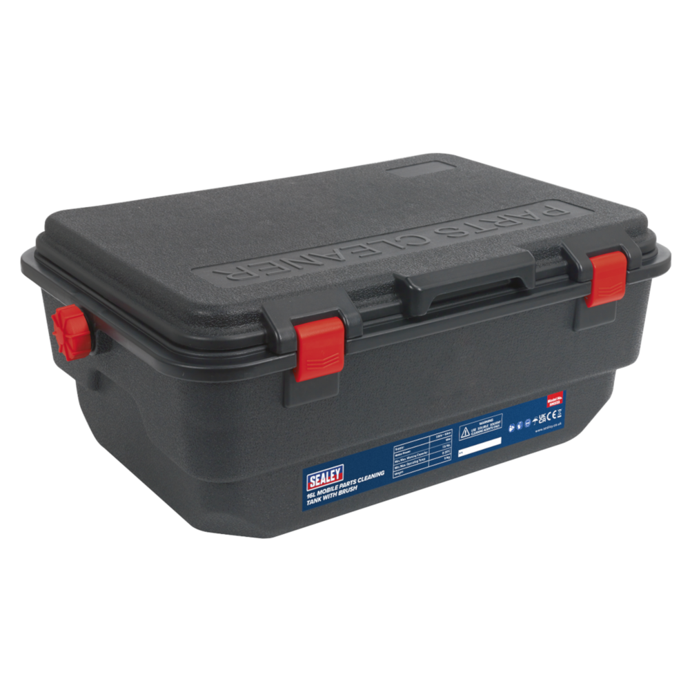 Sealey SM222 Mobile Parts Cleaning Tank 16 Litre with Brush